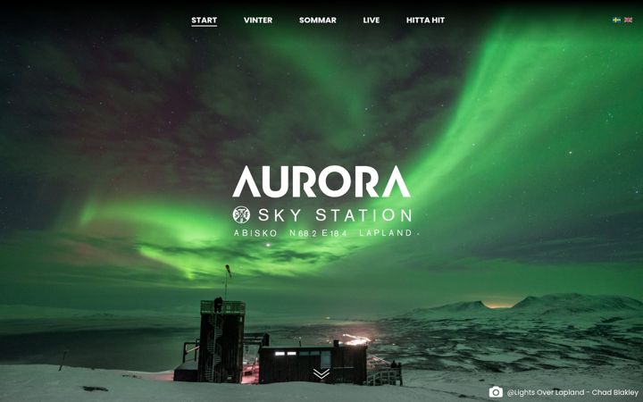 Ekrano kopija auroraskystation.se