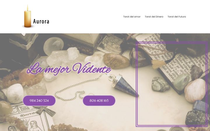 Screenshot of auroratarotista.com