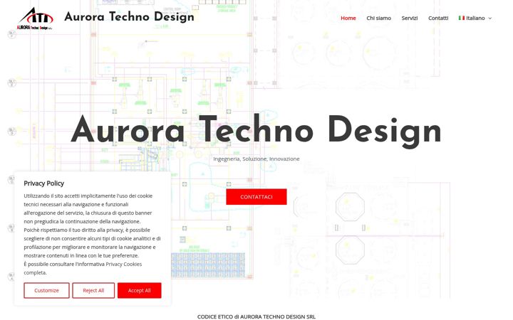 Screenshot of auroratechnodesign.com