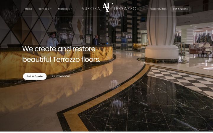 Screenshot of auroraterrazzo.co.uk