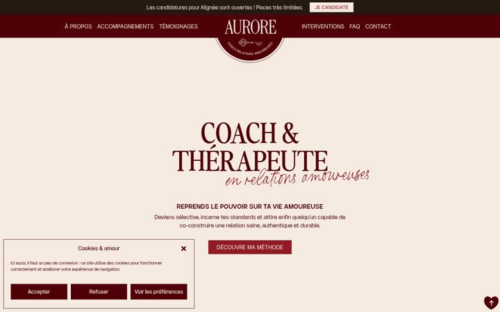 Screenshot of aurore-coaching.fr