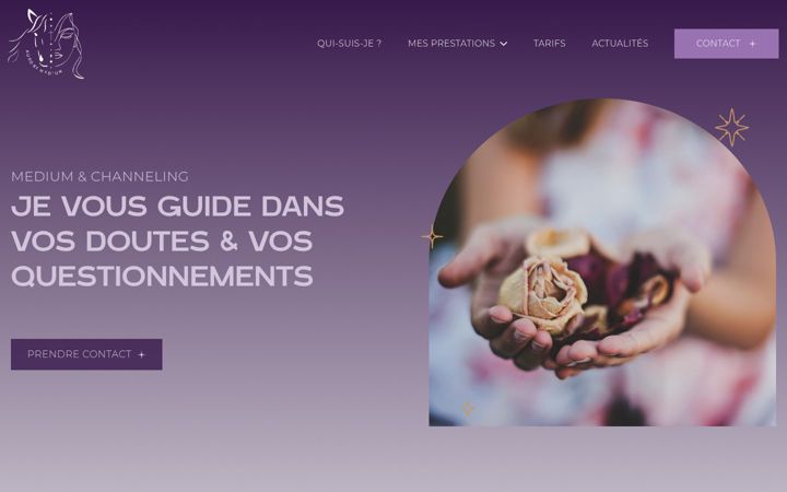 Screenshot of aurore-medium-bretagne.fr