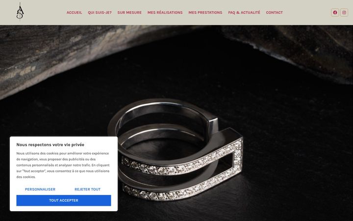 Screenshot of aurore-says-joaillerie.com