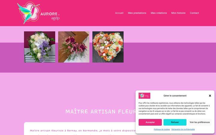 Screenshot of auroreagdp.com