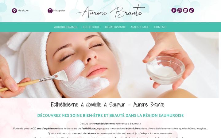 Screenshot of aurorebrantebienetreetbeaute.fr