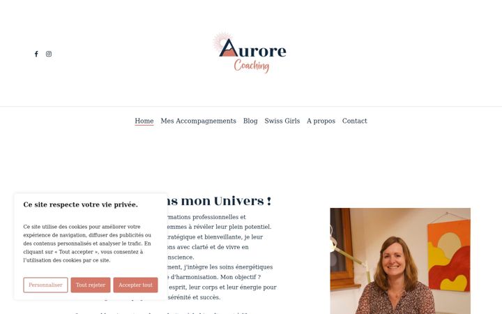 Screenshot of aurorecoaching.ch