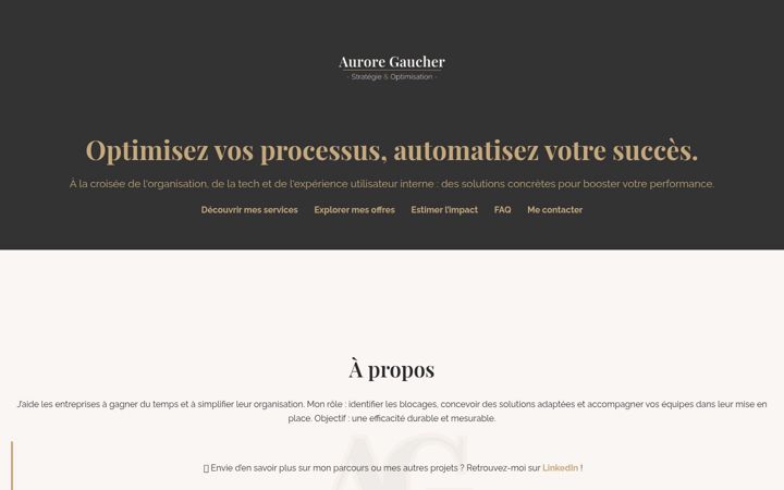 Screenshot of auroregaucher.fr