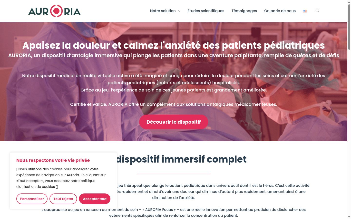 Ekrānuzņēmums ar piekrišanas baneri, kas tika rādīts pirms jebkādas mijiedarbības