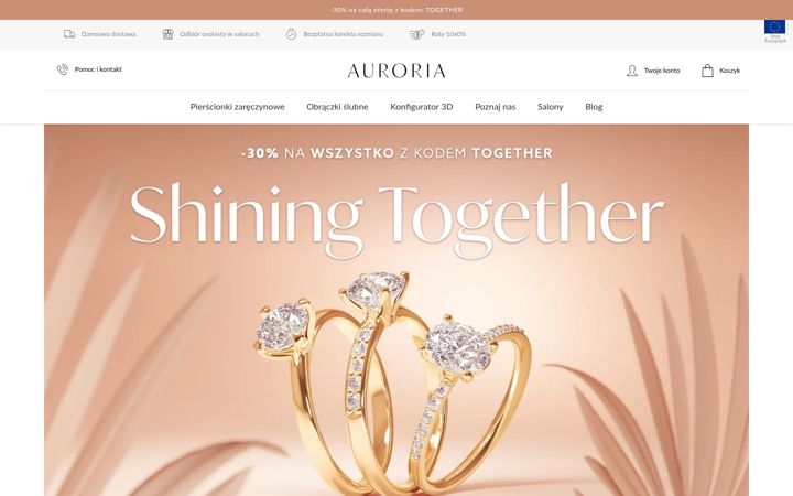 Screenshot of auroria.pl
