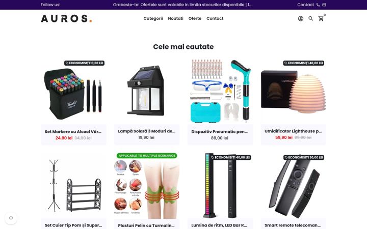 Ekrānuzņēmums no auros.ro