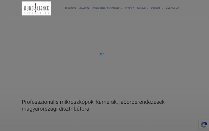 Screenshot of auroscience.hu