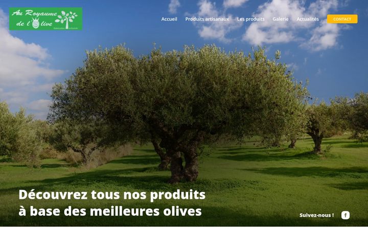 Screenshot of auroyaumedelolive.fr