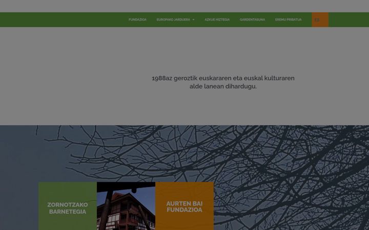 Screenshot of aurtenbai.eus