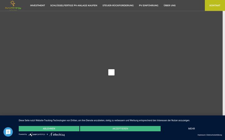 Screenshot of aurum-energy.de