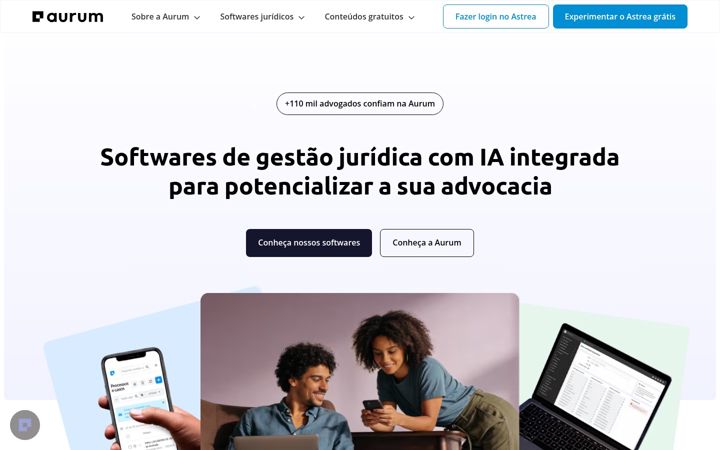 Screenshot of aurum.com.br