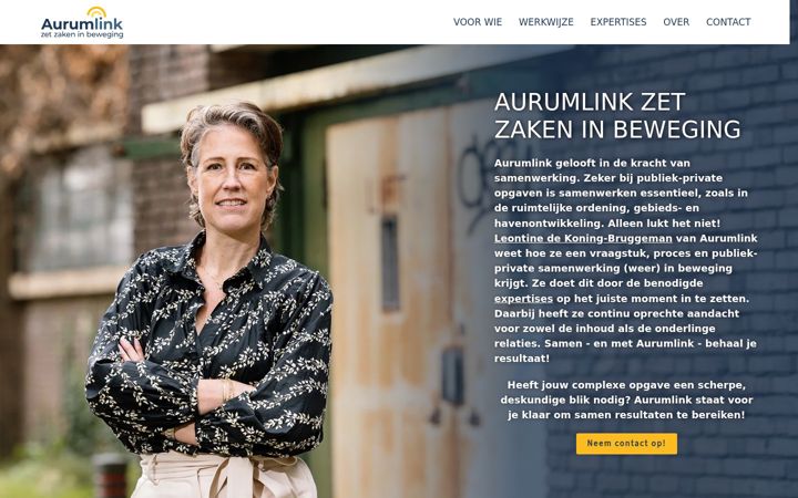 Captură de ecran a aurum.link