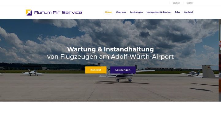 Screenshot of aurumairservice.de