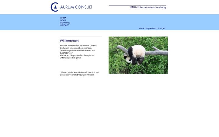 Screenshot of aurumconsult.ch