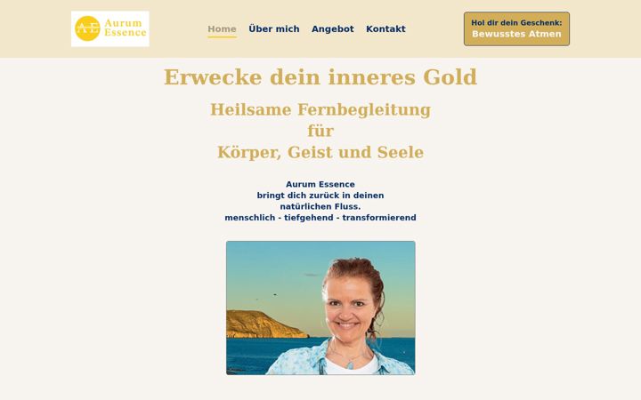 Screenshot of aurumessence.ch