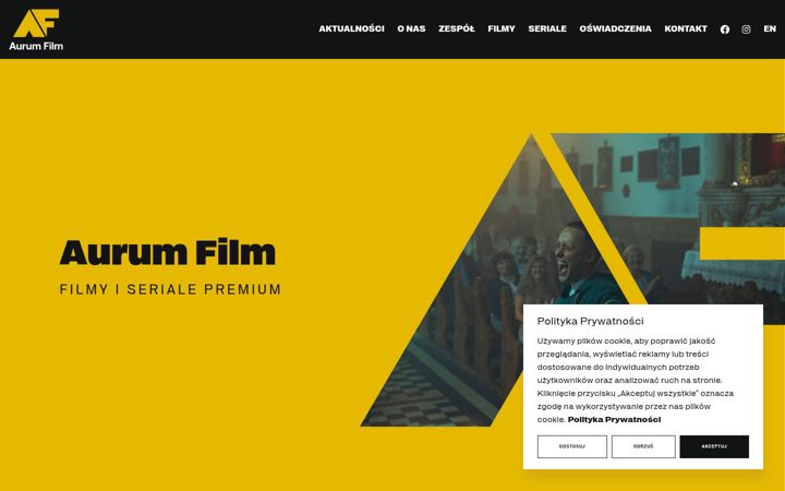 Screenshot of aurumfilm.pl