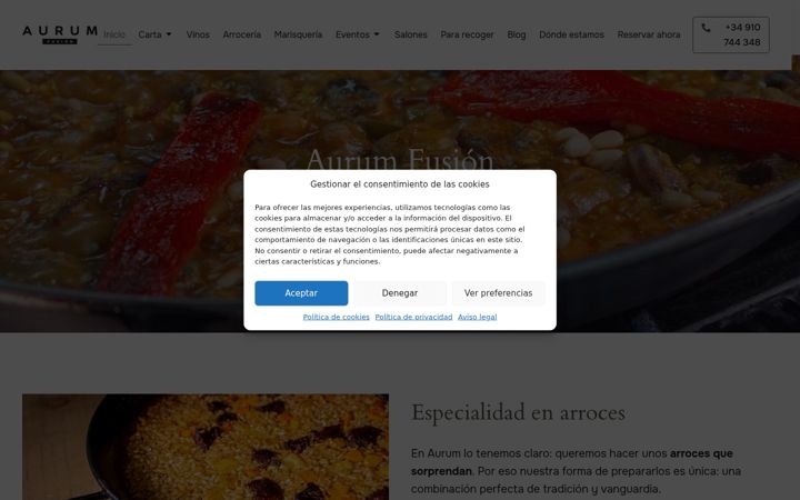 Screenshot of aurumfusion.com