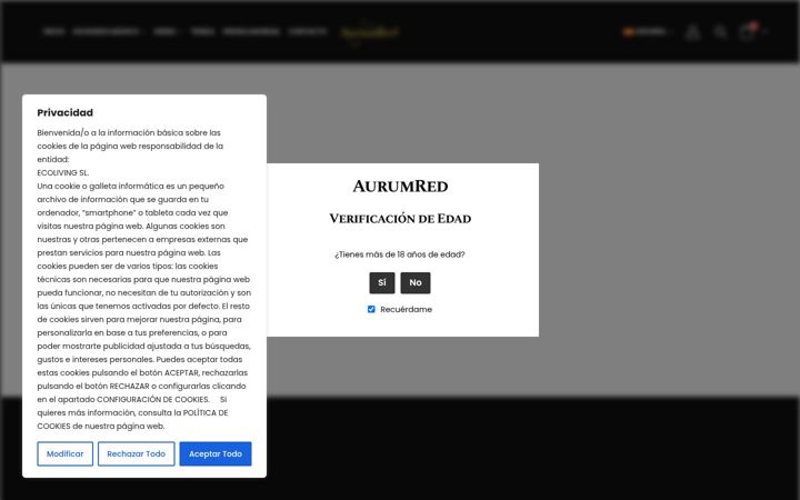 Capture d'écran de aurumred.com