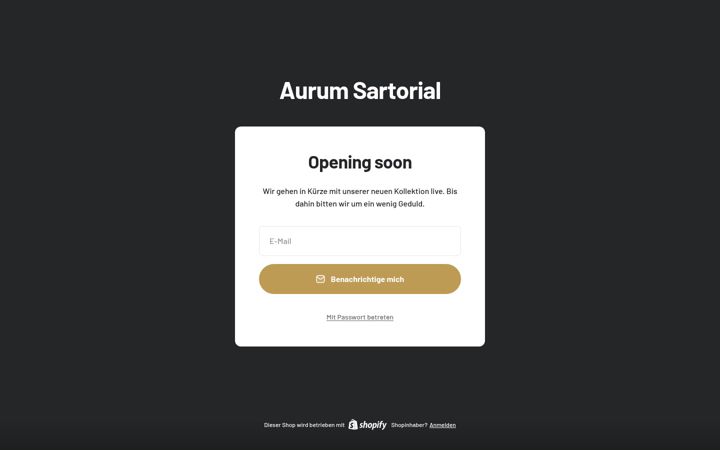 Capture d'écran de aurumsartorial.com