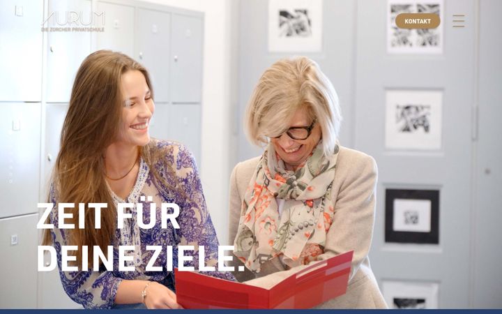 Skærmbillede af aurumschule.ch