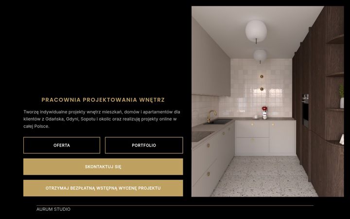 Screenshot of aurumstudio.com.pl