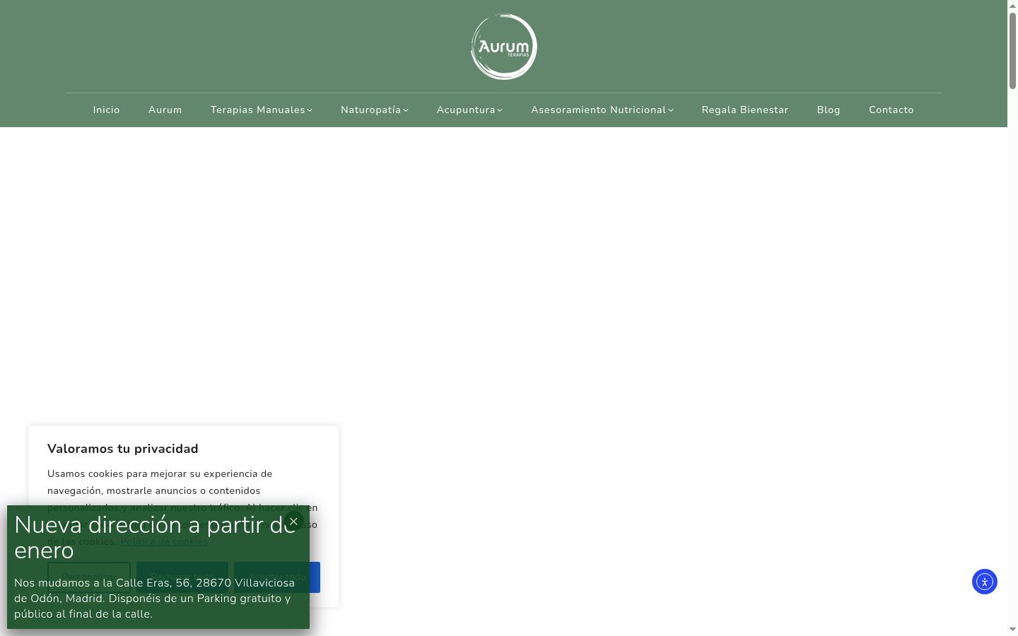 Capture d'écran de la bannière de consentement affichée avant toute interaction