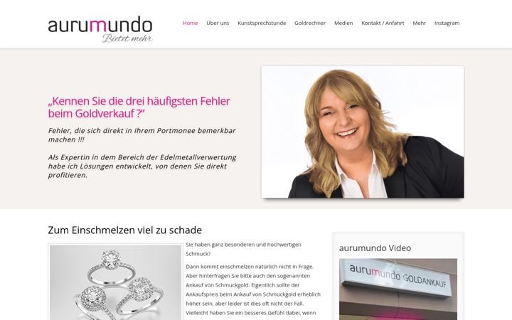 Screenshot stránky aurumundo.de