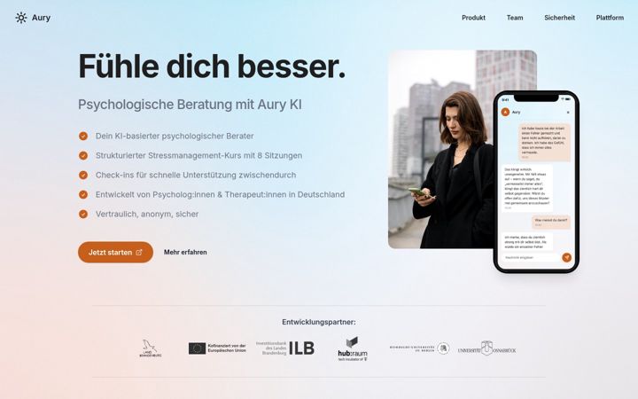 Screenshot of aury.co