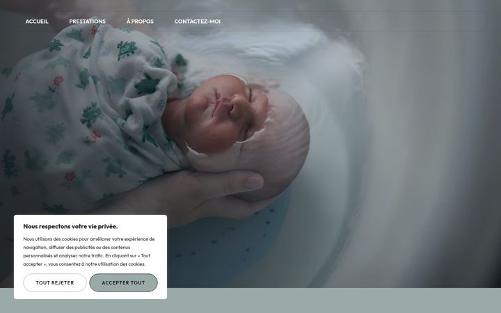 Screenshot of aurythmedeleau.fr