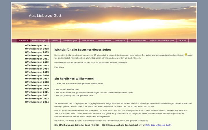 Screenshot of aus-liebe-zu-gott.de