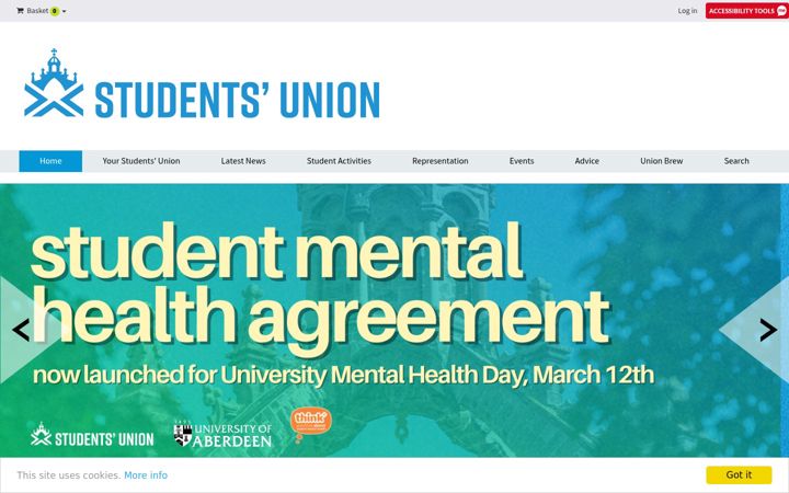 Screenshot of ausa.org.uk