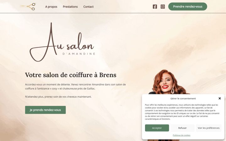 Screenshot of ausalon-brens.fr