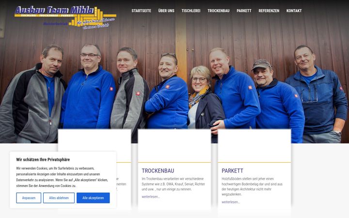 Screenshot of ausbauteam-mihla.de