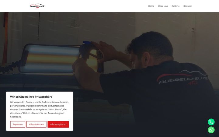 Screenshot of ausbeultechnikhd.de