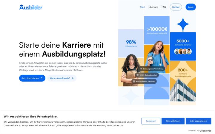 Screenshot of ausbilder-germany.de