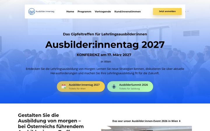 Screenshot of ausbildertag.at