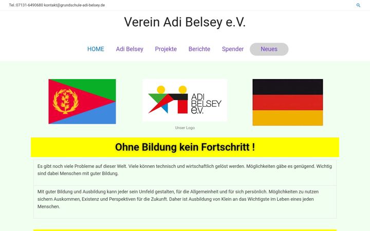 Screenshot of ausbildung-eritrea.de