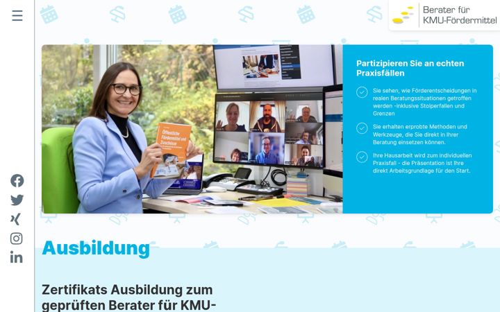 Screenshot von ausbildung-foerdermittelberater.de