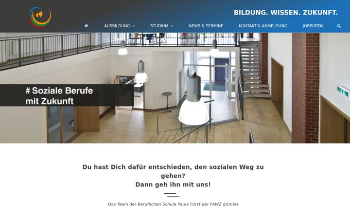 Screenshot of ausbildung-fuerstenwalde.de