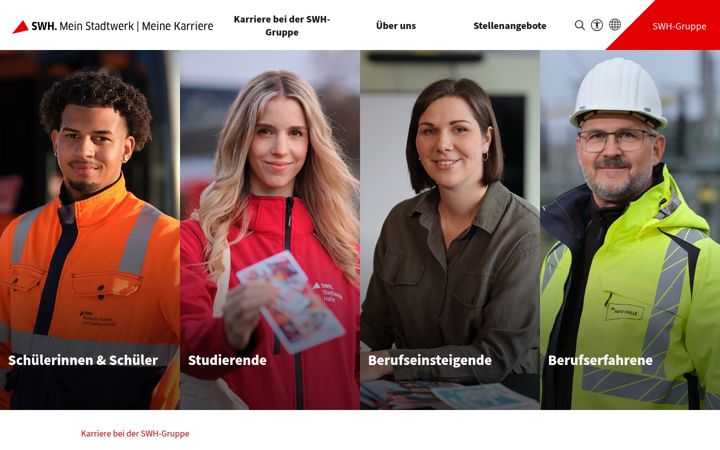 Screenshot of ausbildung-in-halle.de