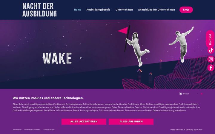 Screenshot of ausbildung-in-luebbecke.de