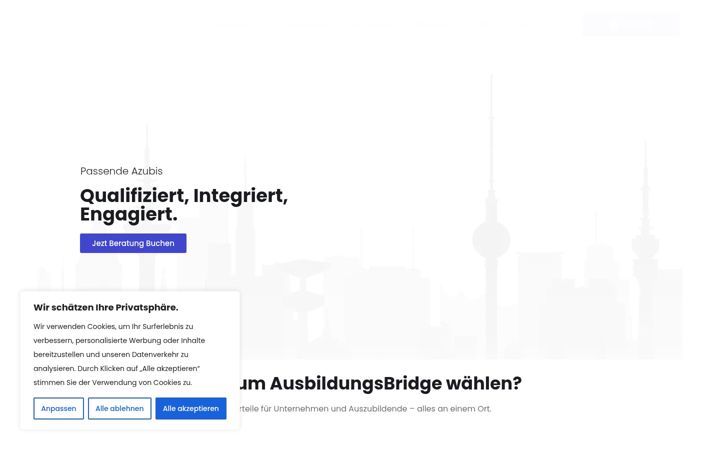 Screenshot di ausbildungsbridge.de