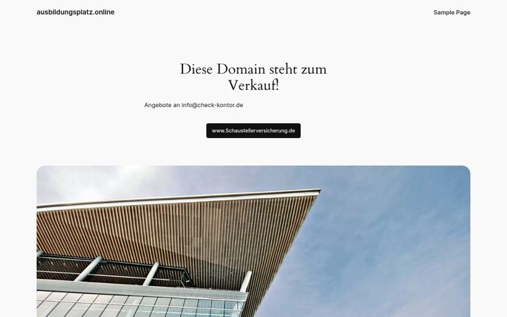 Screenshot of ausbildungsplatz.online