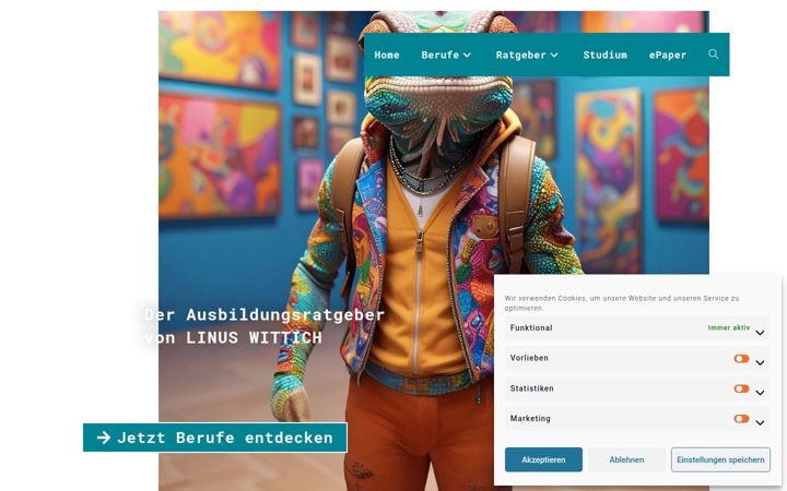 Screenshot of ausbildungsratgeber-online.de