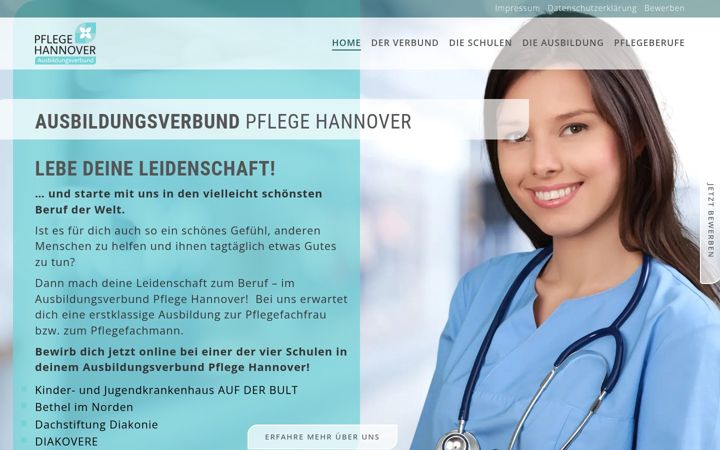 Screenshot di ausbildungsverbund-pflege-hannover.de