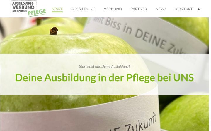 Screenshot of ausbildungsverbund-pflege-springe.de